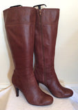 Staccato Brown Leather Knee High Boots Size 6/39 - Whispers Dress Agency - Sold - 2