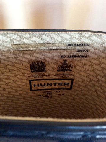 Hunter Dark Blue Short Wellington Boots Size 2/34.5 - Whispers Dress Agency - Womens Boots - 5