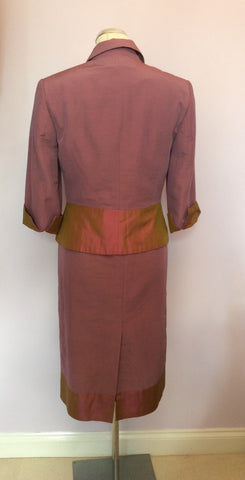 Laura Ashley Deep Dusky Pink Dress & Jacket Suit Size 10 - Whispers Dress Agency - Womens Suits & Tailoring - 4
