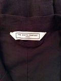 The White Company Dark Charcoal Grey Linen Blend Jacket Size 14 - Whispers Dress Agency - Womens Coats & Jackets - 4