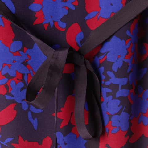 LK Bennett Bauhaus Black, Red & Purple Print Silk Dress Size 14 - Whispers Dress Agency - Sold - 4