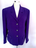 Brand New August Silk Sport Purple Silk Skirt Suit Size L - Whispers Dress Agency - Womens Suits & Tailoring - 2