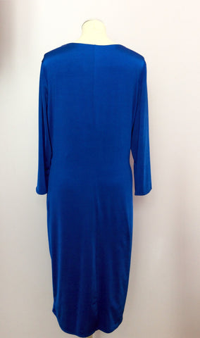 Star By Julien Macdonald Electric Blue Stretch Dress Size 20 - Whispers Dress Agency - Sold - 2