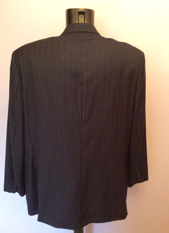 Hugo Boss Navy Blue Pinstripe Wool Jacket Size 48 - Whispers Dress Agency - Mens Suits & Tailoring - 3