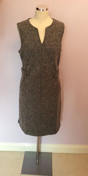 Brand New Landsend Black/Grey Marl Pencil Dress Size 16 - Whispers Dress Agency - Womens Dresses - 1