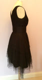 Monsoon Black Net Overlay Occasion Dress Size 10 - Whispers Dress Agency - Womens Dresses - 3