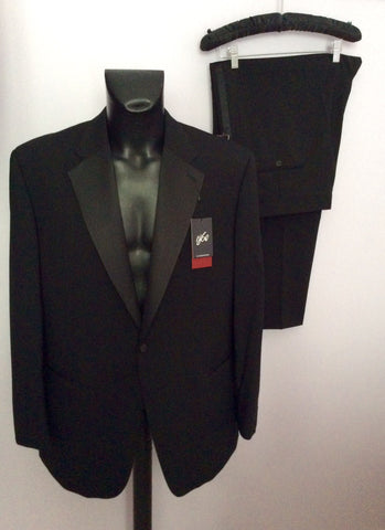 Brand New 1860 By Greenwoods Black Spill Resist Tuxedo Suit Size 44R /42R - Whispers Dress Agency - Mens Suits & Tailoring - 1