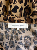 GERARD DAREL BROWN LEOPARD PRINT WOOL BLEND DRESS SIZE 42 UK 14 - Whispers Dress Agency - Womens Dresses - 5