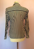 Vintage Blue  & White Stripe Cotton Shirt Size 32" Approx 10 - Whispers Dress Agency - Sold - 2