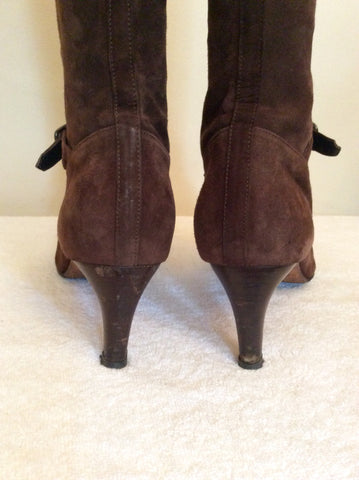 Ralph Lauren Dark Brown Knee Length Boots Size 6/39 - Whispers Dress Agency - Womens Boots - 5