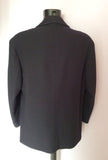 Crombie Black Pure New Wool Short Coat Size L - Whispers Dress Agency - Sold - 2