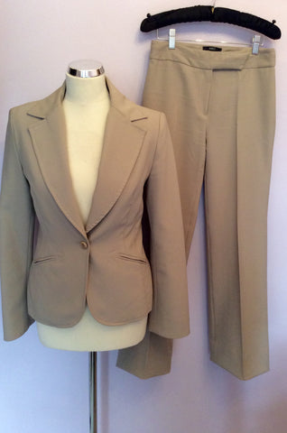MNG Beige Jacket & Trouser Suit Size 10/12 - Whispers Dress Agency - Womens Suits & Tailoring - 1