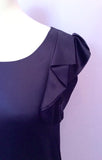 Brand New LK Bennett Dark Purple Silk Shift Dress Size 10 - Whispers Dress Agency - Womens Dresses - 3