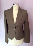 Marks & Spencer Taupe Trouser Suit Size 10/12 - Whispers Dress Agency - Sold - 2