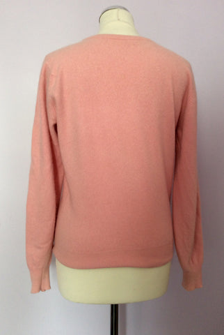 BABY PINK CASHMERE CREW NECK JUMPER SIZE M - Whispers Dress Agency - Womens Knitwear - 2
