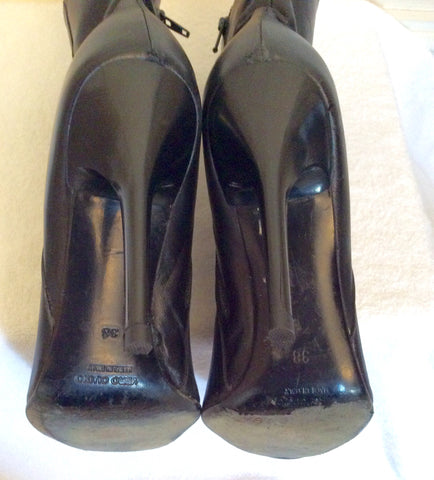 Daniel Black All Leather Heeled Ankle Boots Size 5/38 - Whispers Dress Agency - Sold - 4