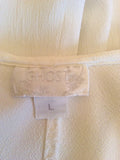 Ghost White Broidery Anglaise Top Size L - Whispers Dress Agency - Sold - 4