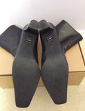 LK Bennett Black Leather Heeled Ankle Boots Size 8/42 - Whispers Dress Agency - Womens Boots - 4