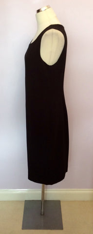 Hobbs Black Wool Pencil Dress Size 14 - Whispers Dress Agency - Sold - 2