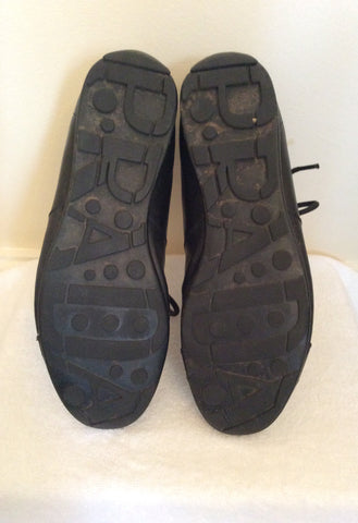 Prada Black Leather Trainers Size 9/43 - Whispers Dress Agency - Sold - 6