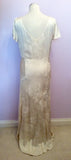 Phase Eight Ivory Floral Embossed Wedding Dress Size 14 - Whispers Dress Agency - Sold - 4