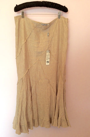 Brand New Per Una Natural Mix Long Linen Skirt Size 16 REG - Whispers Dress Agency - Sold - 1