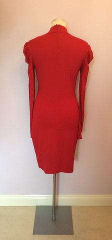DIVA CATWALK RED LONG SLEEVE DRESS SIZE M - Whispers Dress Agency - Womens Dresses - 3