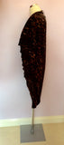 BRAND NEW BIBA BROWN LEOPARD PRINT COWL DRESS SIZE 16 - Whispers Dress Agency - Womens Dresses - 3
