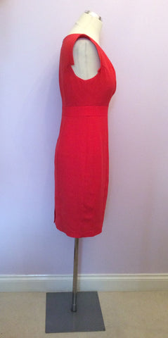 Marks & Spencer Red Pencil Dress Size 8 - Whispers Dress Agency - Womens Dresses - 2