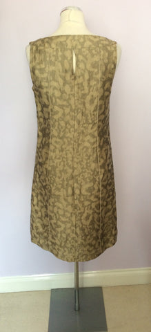 BETTY BARCLAY PALE GOLD & BRONZE PRINT LINEN DRESS & JACKET SUIT SIZE 10 - Whispers Dress Agency - Womens Suits & Tailoring - 7