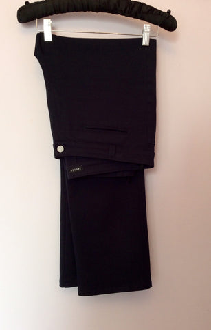 Jaeger Navy Blue Trousers Size 14 Fit 16 - Whispers Dress Agency - Sold - 1