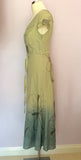 Monsoon Light Green & Duck Egg Linen & Cotton Dress Size 10 - Whispers Dress Agency - Womens Dresses - 2