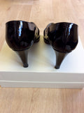 RUSSELL & BROMLEY BLACK PATENT LEATHER HEELS SIZE 6/39 - Whispers Dress Agency - Sold - 3