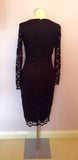 The Pretty Dress Company Black Lace Hourglass Dress Size 12 - Whispers Dress Agency - Sold - 4
