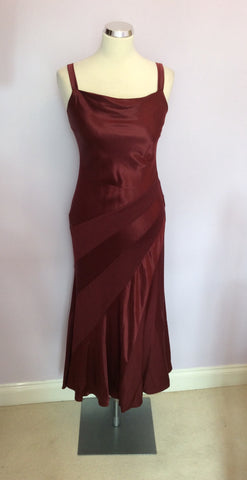 Kaliko Deep Wine Occasion Dress Size 8 - Whispers Dress Agency - Womens Dresses - 1