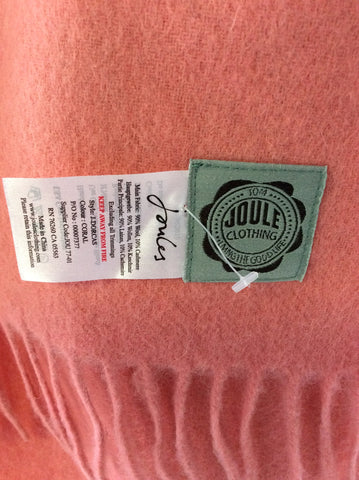 BRAND NEW JOULES CORAL PINK WOOL & CASHMERE SCARF - Whispers Dress Agency - Womens Scarves & Wraps - 2