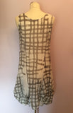 Crea Concept Grey & White Print Cotton Dress Size 42 UK 14 - Whispers Dress Agency - Sold - 3