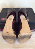 Moda In Pelle Purple Leopard Print Peeptoe Heels Size 6/39 - Whispers Dress Agency - Womens Heels - 5