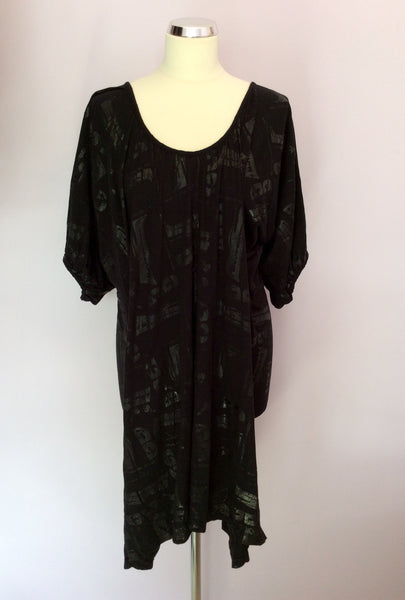 Bolongaro Trevor Black Print Dress Size S - Whispers Dress Agency - Sold - 1