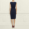 LK Bennett Dark Blue Adele Twist Front Crepe Dress Size 14 - Whispers Dress Agency - Womens Dresses - 3