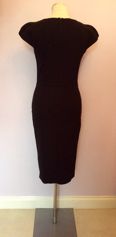 DIVA BLACK WIGGLE PENCIL DRESS SIZE 14 - Whispers Dress Agency - Sold - 4