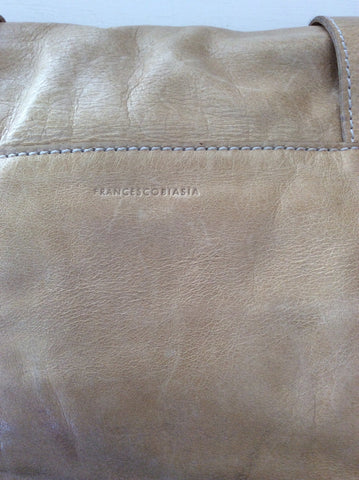 Francesco Biasia Beige Leather Shoulder Bag - Whispers Dress Agency - Shoulder Bags - 5