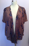 Great Plains Brown Print Top/Jacket & Long Skirt Size M, UK 16 - Whispers Dress Agency - Womens Suits & Tailoring - 2