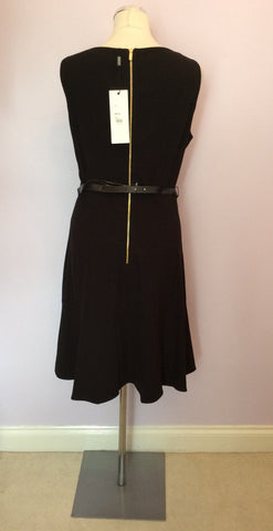 Brand New Episode Black Belted Dress Size 18 - Whispers Dress Agency - Sold - 2
