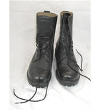 Brand New Black Leather Steel Toe Work Boots Size 7/40 - Whispers Dress Agency - Sold - 3