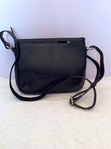 Osprey Black Leather Shoulder Bag - Whispers Dress Agency - Sold - 2