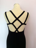 Brand New After Six By Roland Joyce Black Strappy Long Evening Dress Size 10 - Whispers Dress Agency - Womens Dresses - 4