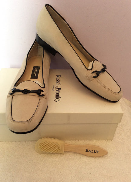 Brand New Bally Beige Leather Shoes Size 5/38 - Whispers Dress Agency - Sold - 1