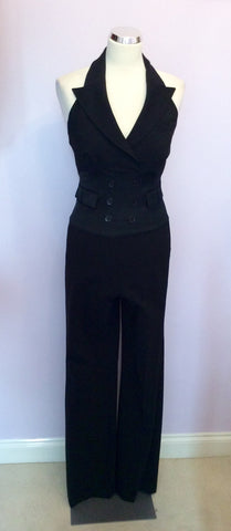 Brand New Karen Millen Black Jumpsuit Size 10 - Whispers Dress Agency - Sold - 1