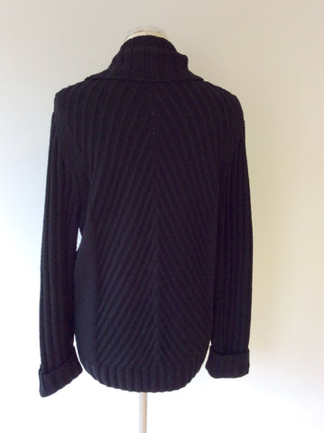 BASLER BLACK CHUNKY KNIT CARDIGAN SIZE 18 - Whispers Dress Agency - Womens Knitwear - 3